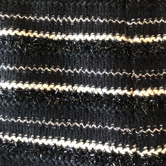 Vintage CHANEL A-line tweed striped skirt (FR 40) - Picture 5 of 9